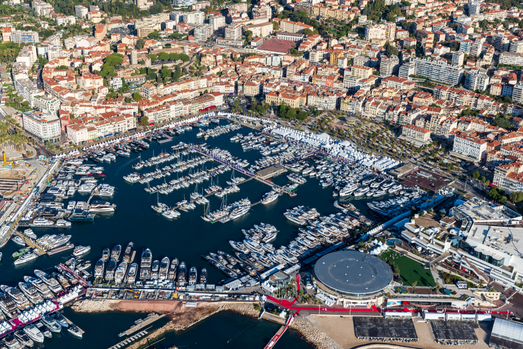 Cannes Aerial View - Credit Cannes yachting Festival